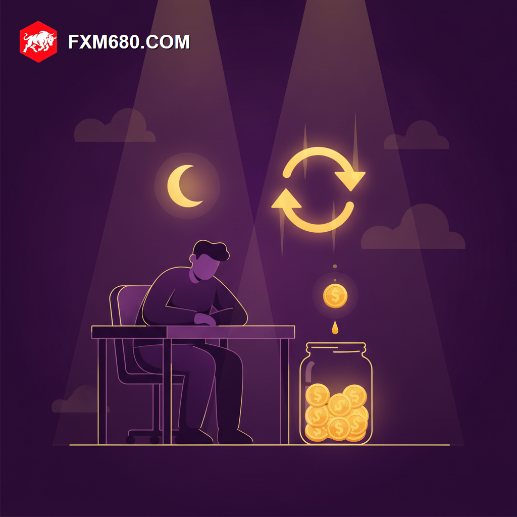 Illustration representing overnight swap fees in forex trading