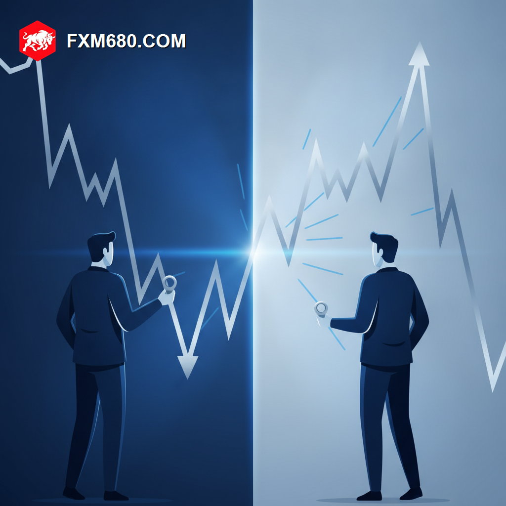 Illustration comparing limit orders and stop orders in forex trading