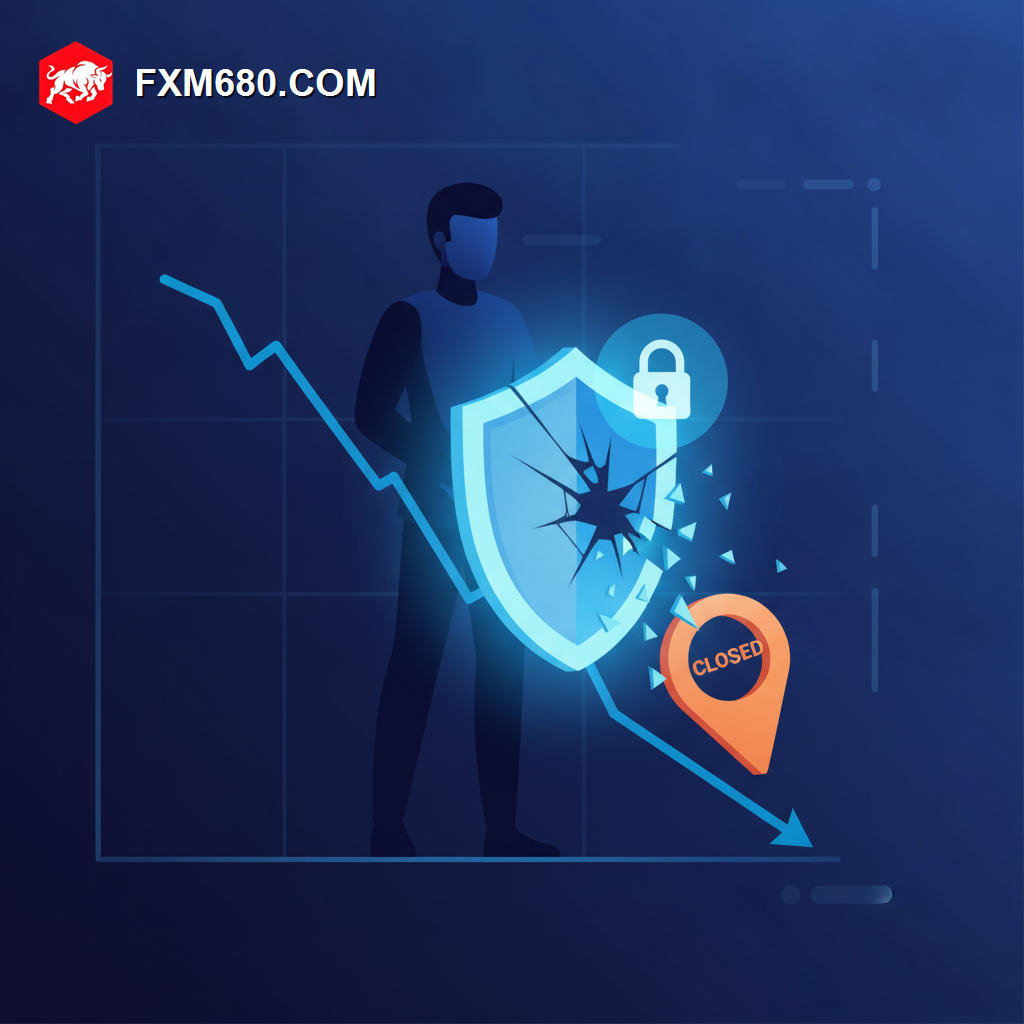 Illustration representing a stop loss order protecting a forex position