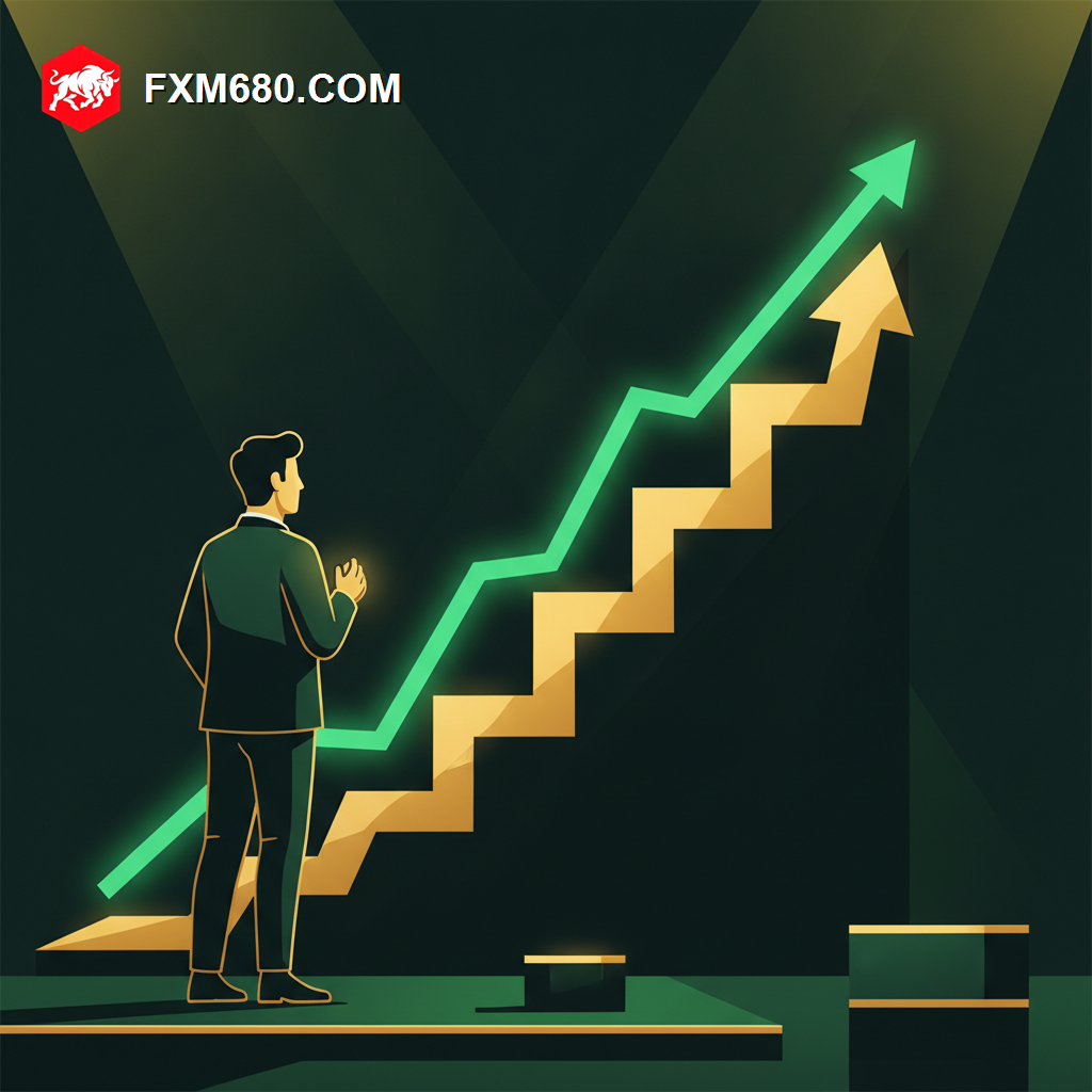 Illustration representing a trailing stop following a rising forex price trend