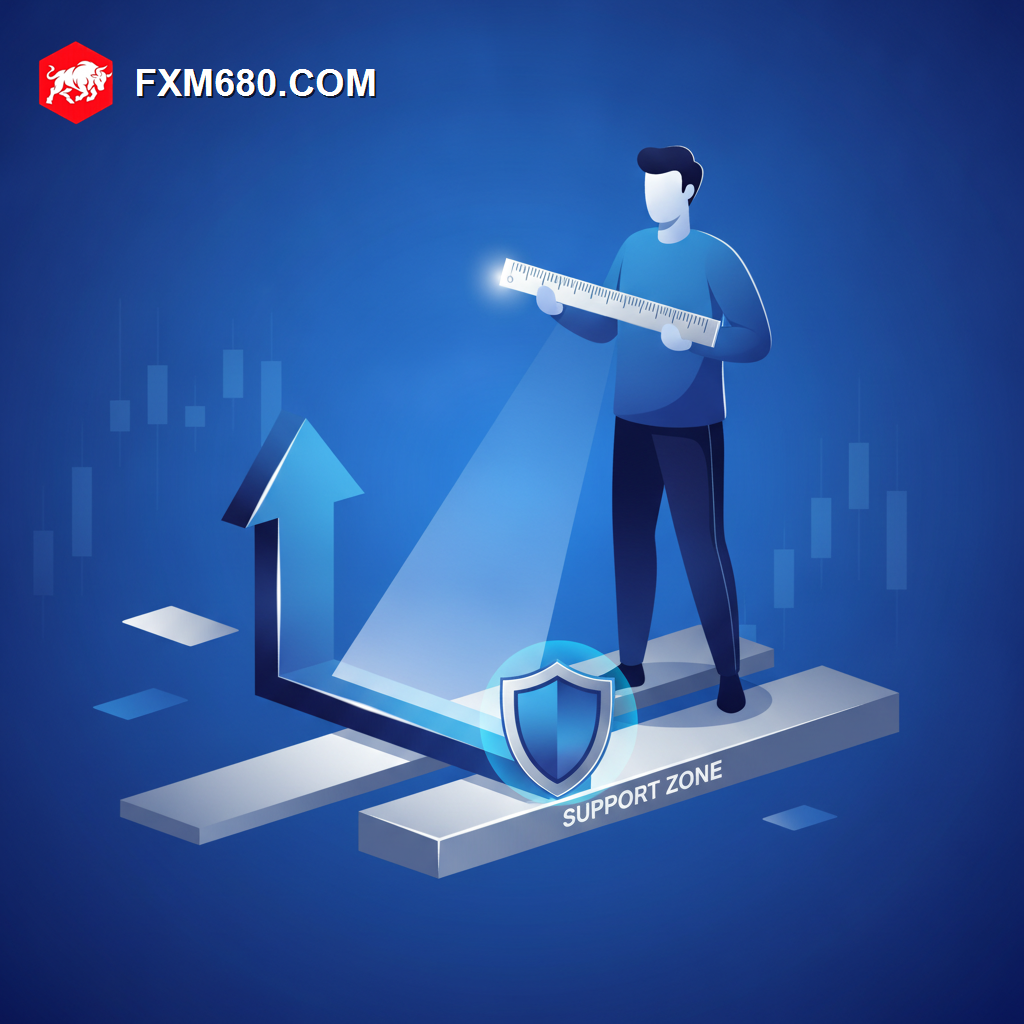 Illustration representing correctly placed stop loss based on technical market structure