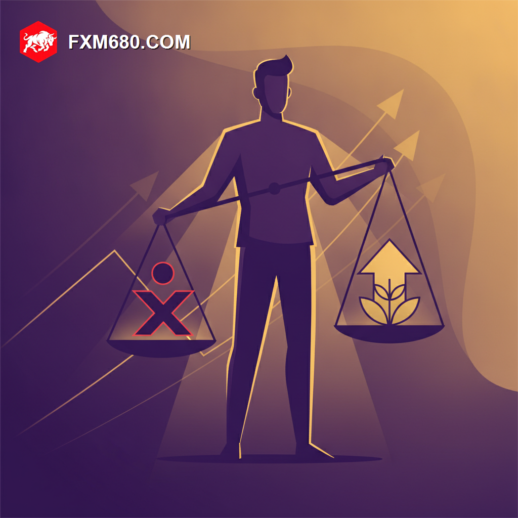 Illustration representing risk reward ratio balance in forex trading