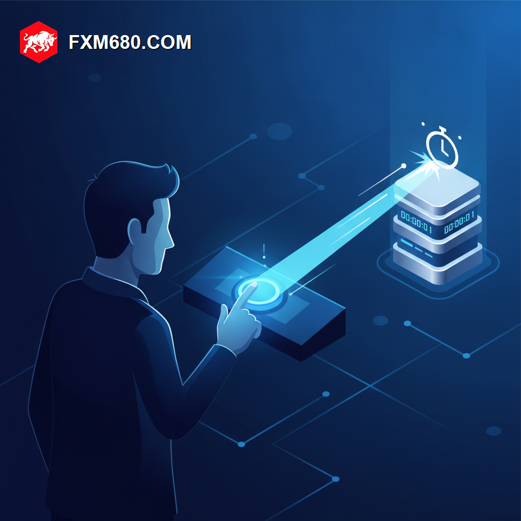 Illustration representing fast forex trade execution speed