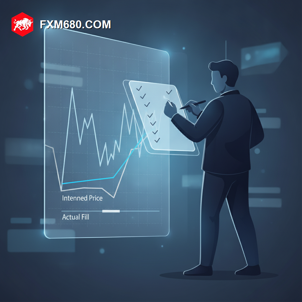 Illustration representing real-world forex trading slippage patterns