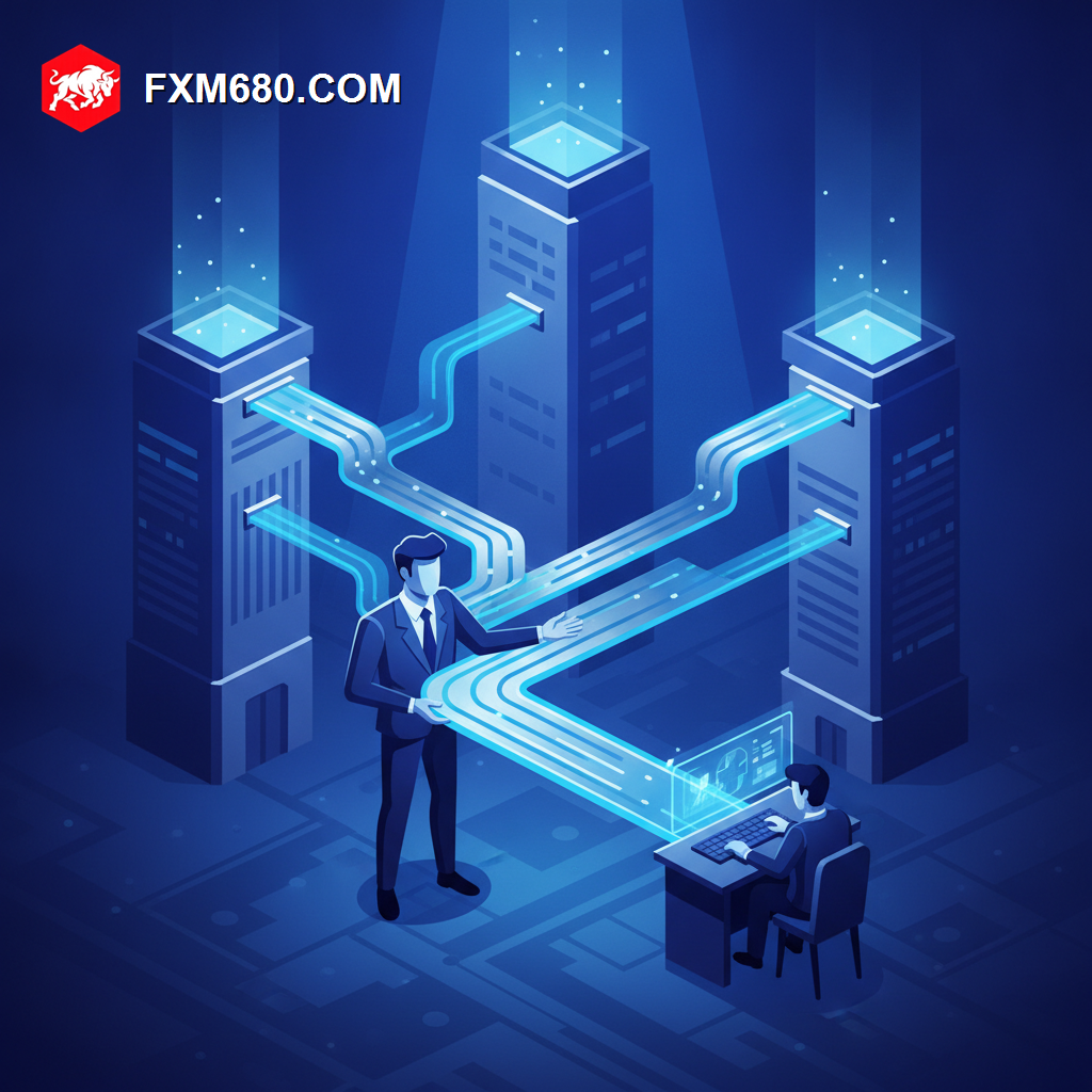 Illustration representing forex liquidity providers supplying broker pricing
