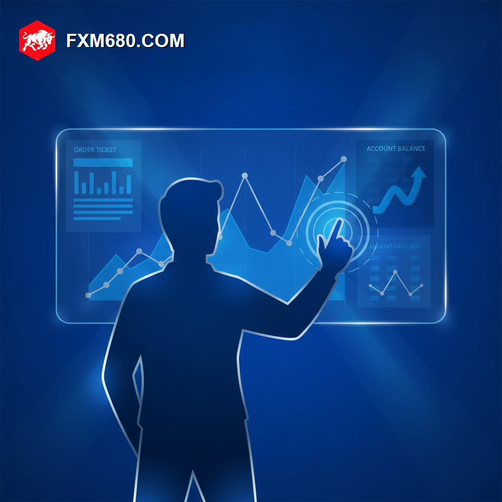 Illustration representing a forex trading platform interface