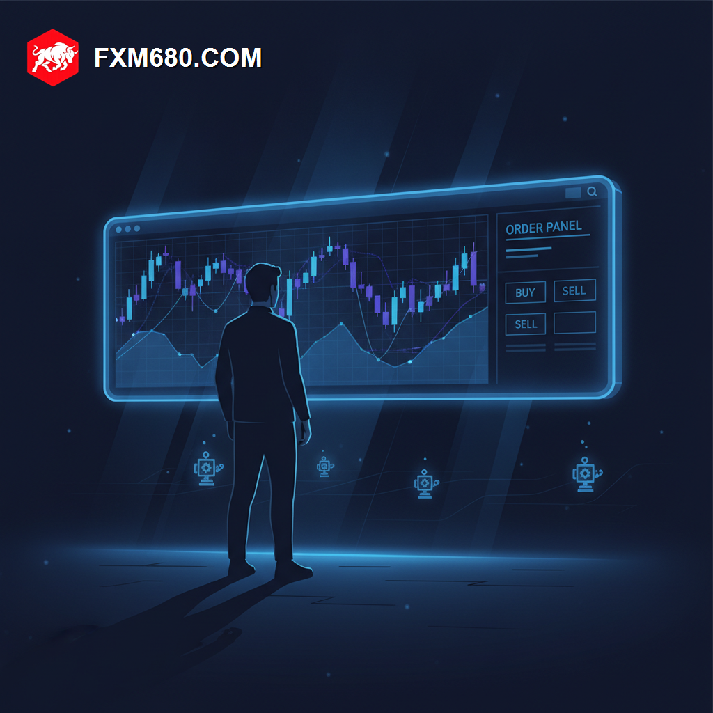 Illustration representing the MetaTrader forex trading platform