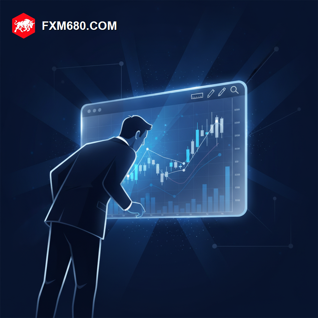 Illustration representing the MT5 chart window with candlestick price data