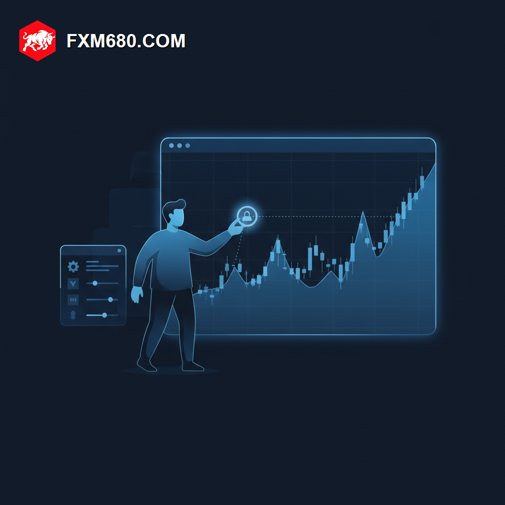 Illustration representing dragging an indicator icon onto an MT5 trading chart