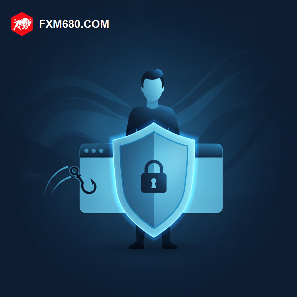Illustration representing secure login protection for a trading platform account