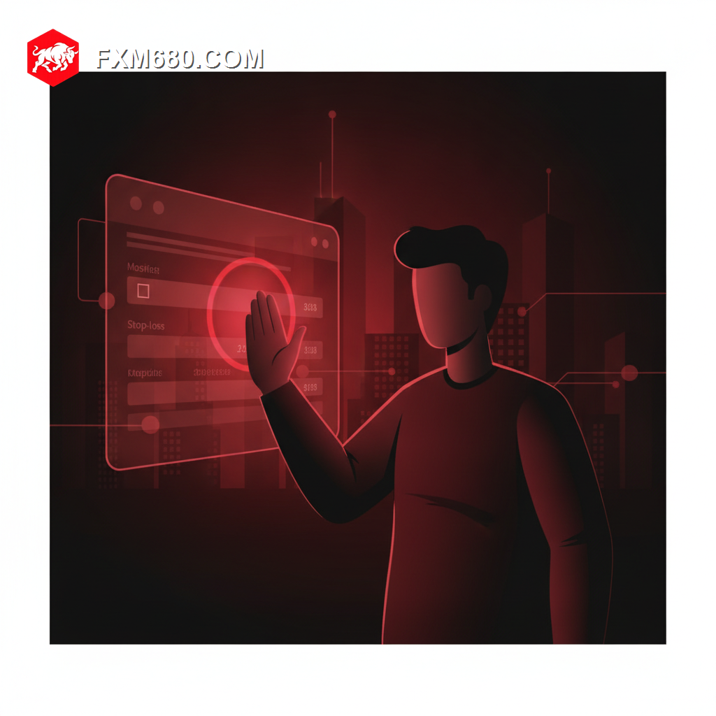 Illustration representing a trader carefully double-checking an order ticket before confirming