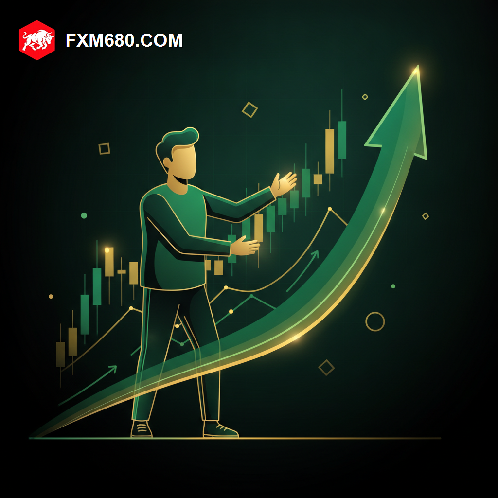 Illustration representing dynamic support and resistance using a moving average line