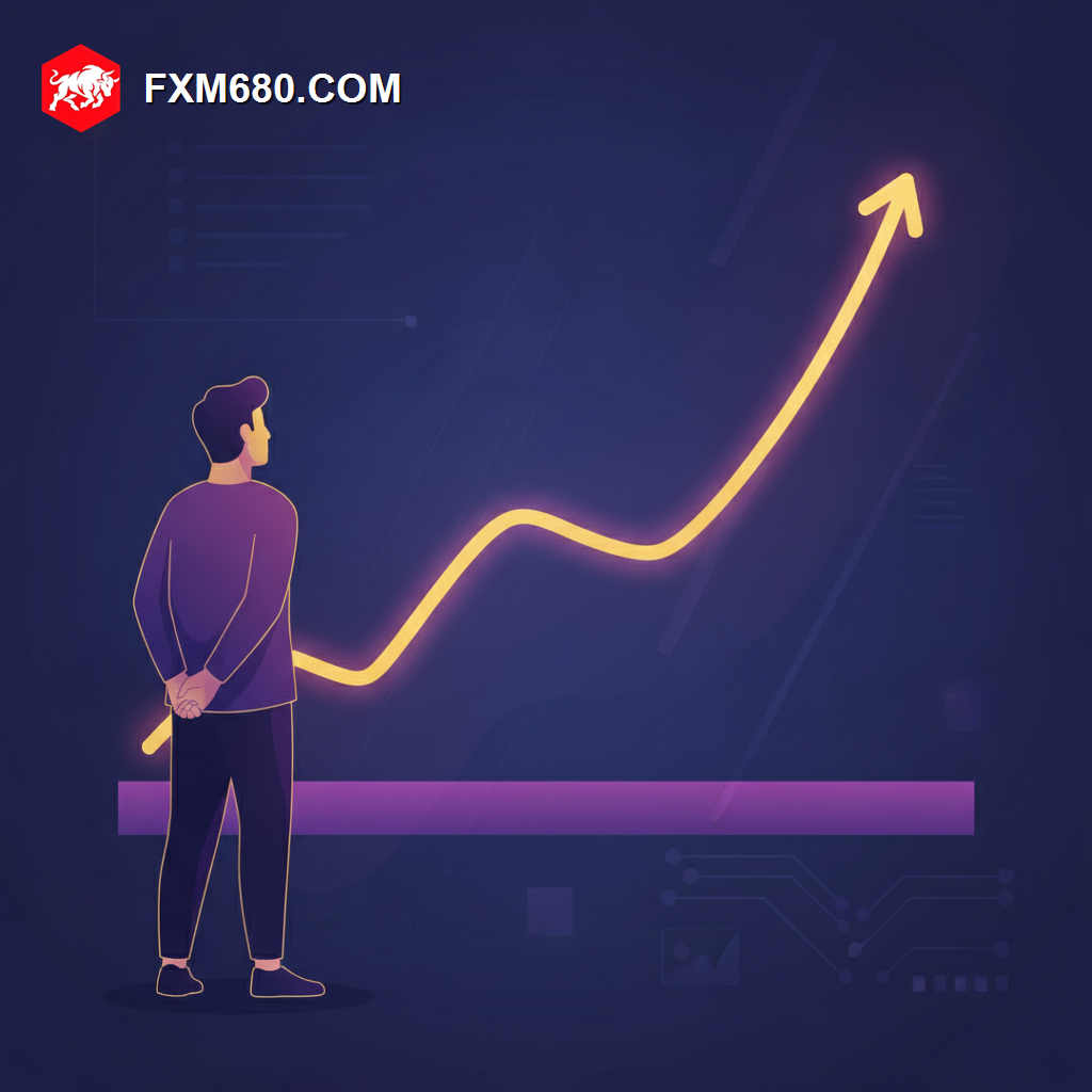 Illustration representing a forex pullback entry within an established uptrend
