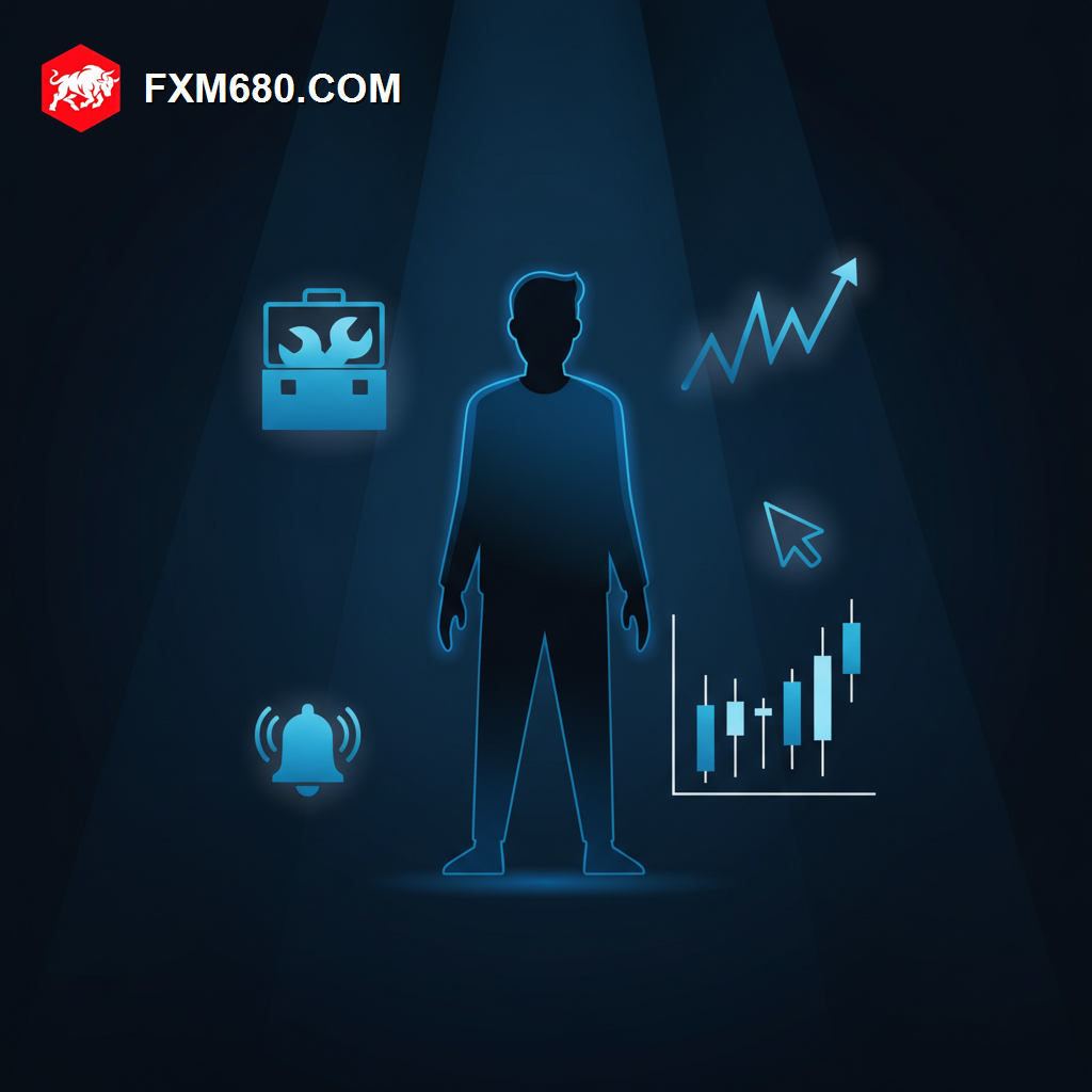 Illustration representing various forex technical analysis tools and drawing utilities