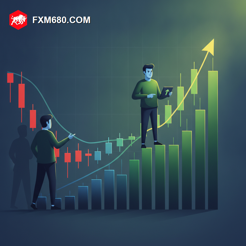 Illustration representing accumulation and distribution phases on a forex chart