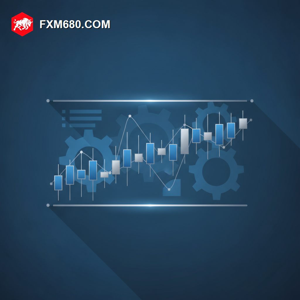 Illustration representing a forex trading range bouncing between support and resistance