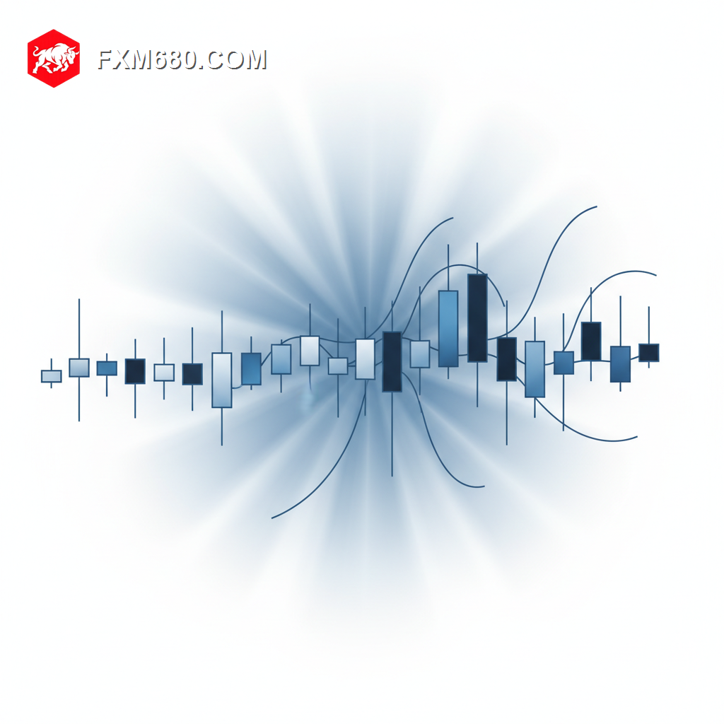 Illustration comparing calm and volatile forex candlestick chart conditions