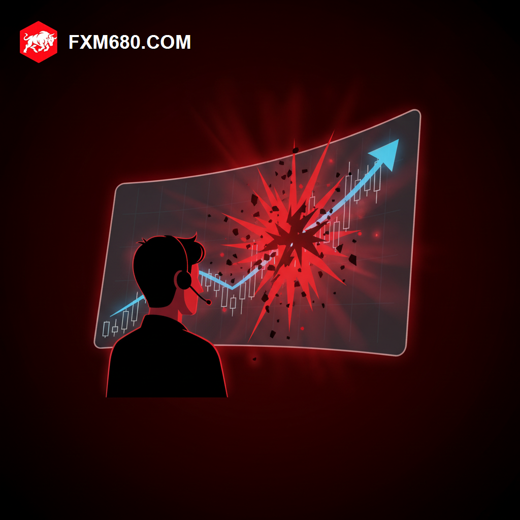 Illustration representing the limitations of technical analysis amid unpredictable market news