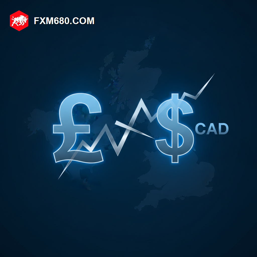 Illustration representing the GBP/CAD currency pair between UK and Canadian markets