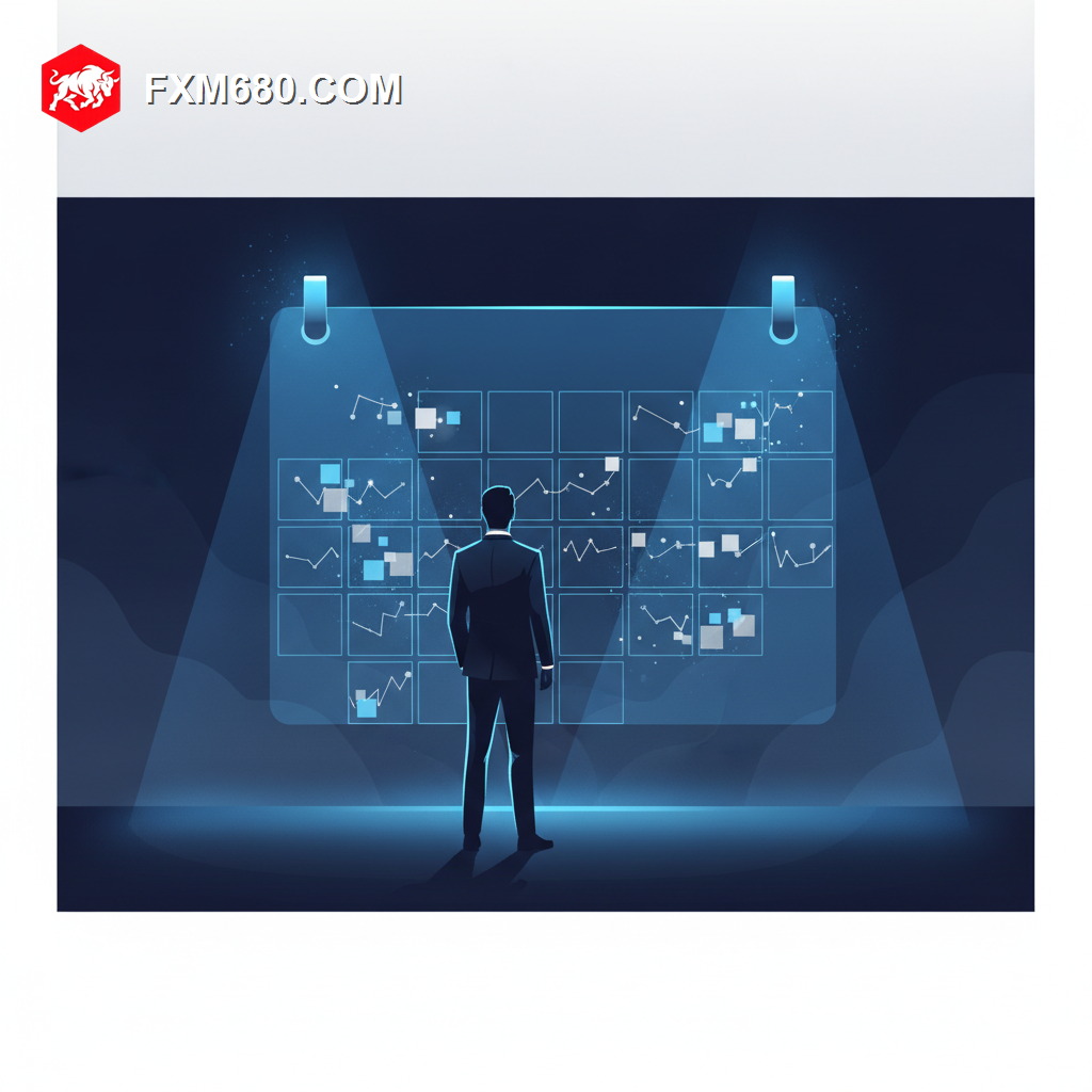 Illustration representing an economic calendar tracking upcoming forex data releases
