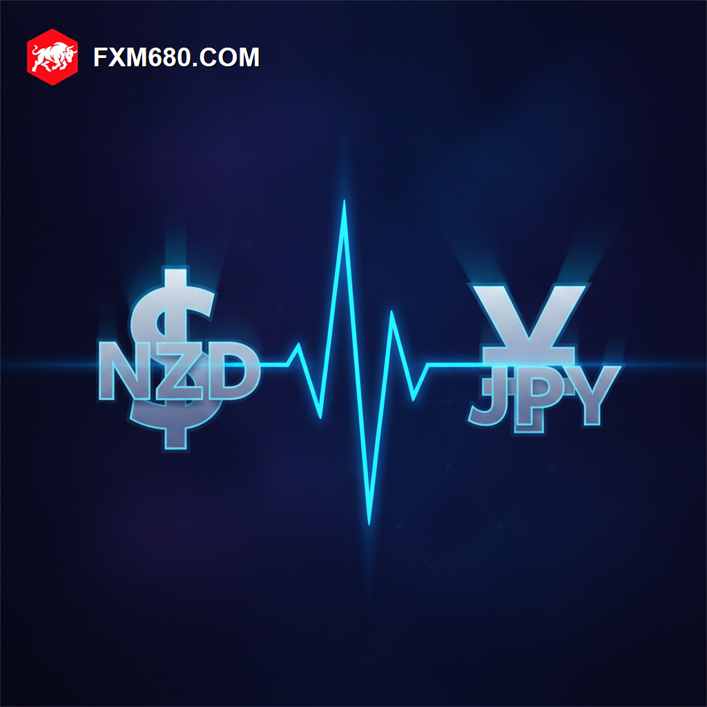 Illustration representing the NZD/JPY currency pair as a risk sentiment gauge