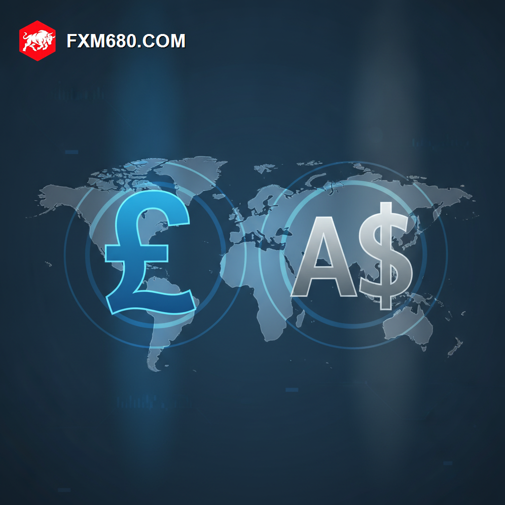 Illustration representing the GBP/AUD currency pair between UK and Australian markets