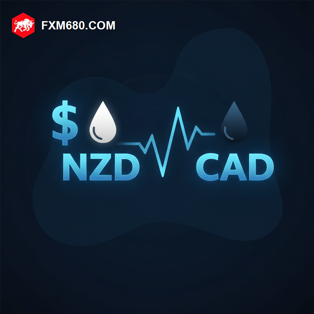 Illustration representing the NZD/CAD currency pair between two commodity economies