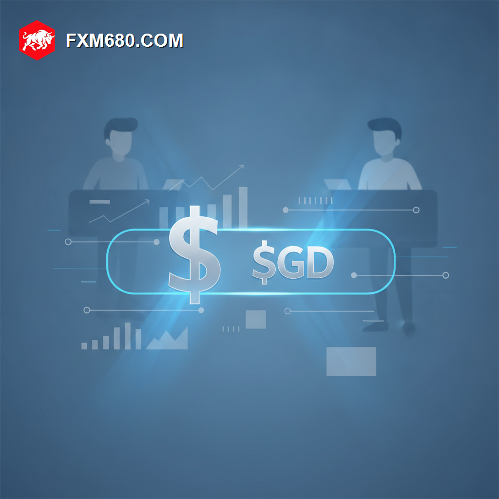 Illustration representing the USD/SGD currency pair and Singapore's managed exchange rate policy