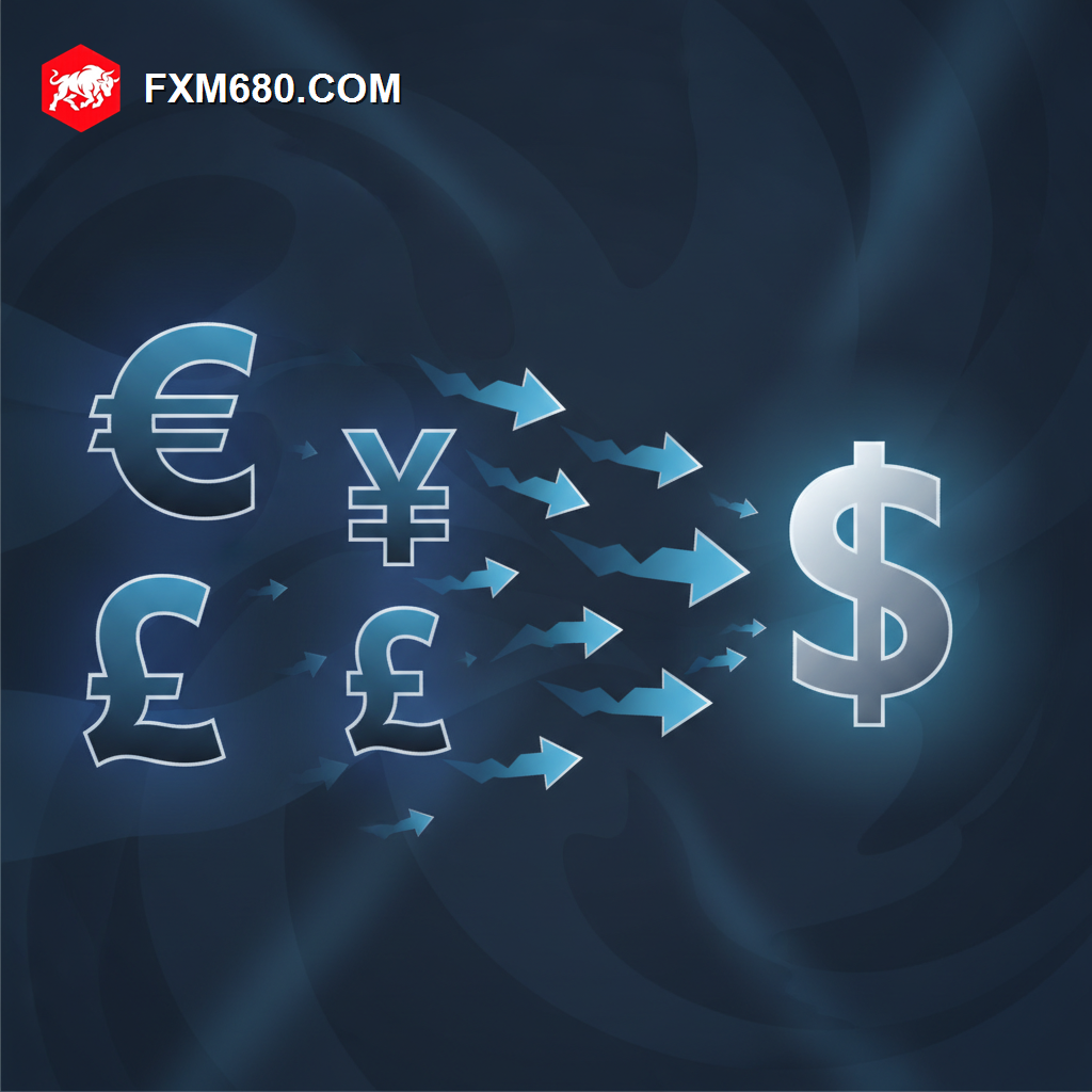 Illustration representing global risk sentiment driving emerging market currency flows