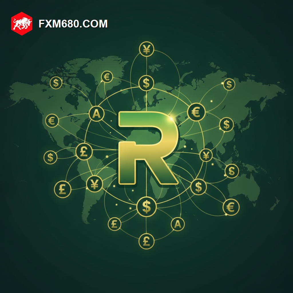 Illustration representing the USD/ZAR currency pair and South Africa's rand