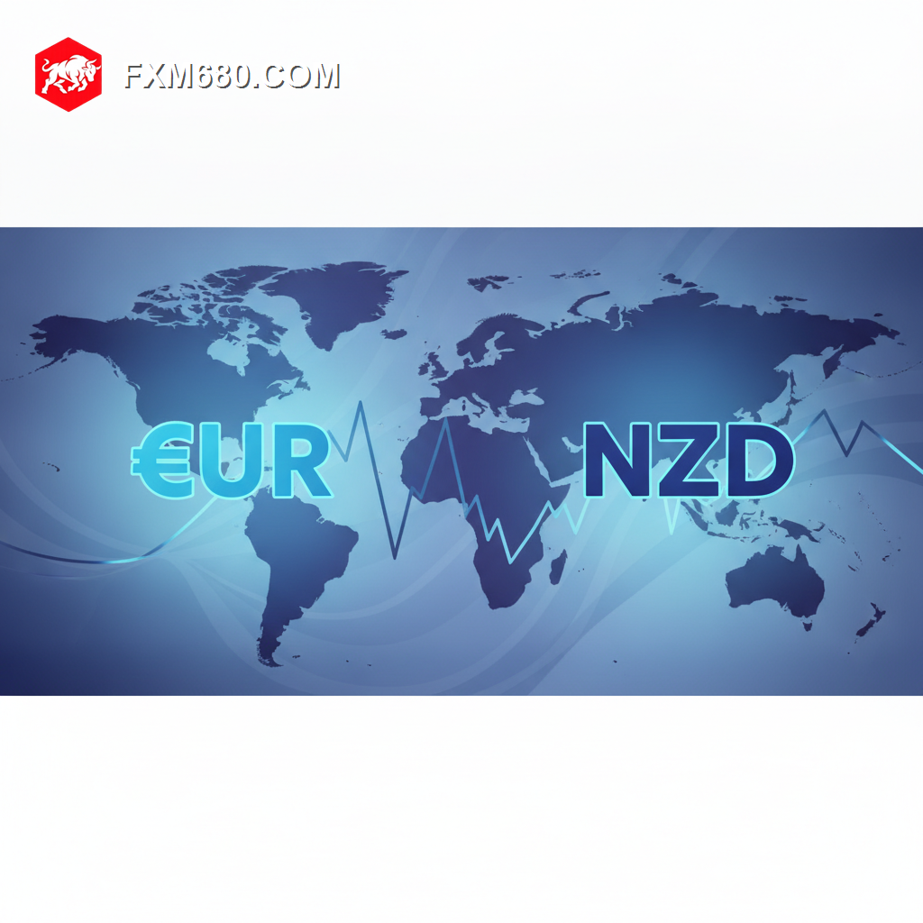 Illustration representing the EUR/NZD currency pair between European and New Zealand markets