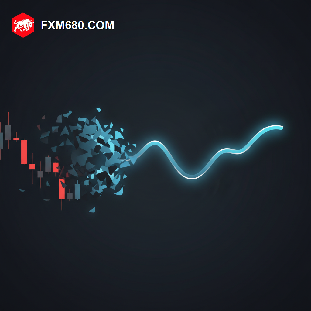 Illustration representing a smoothed chart trend with fewer wicks and cleaner direction