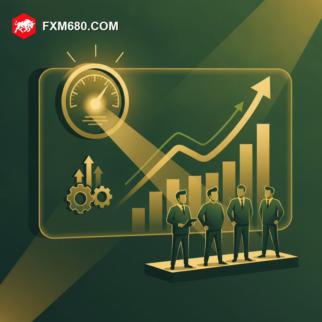 Illustration representing economic output data driving currency demand