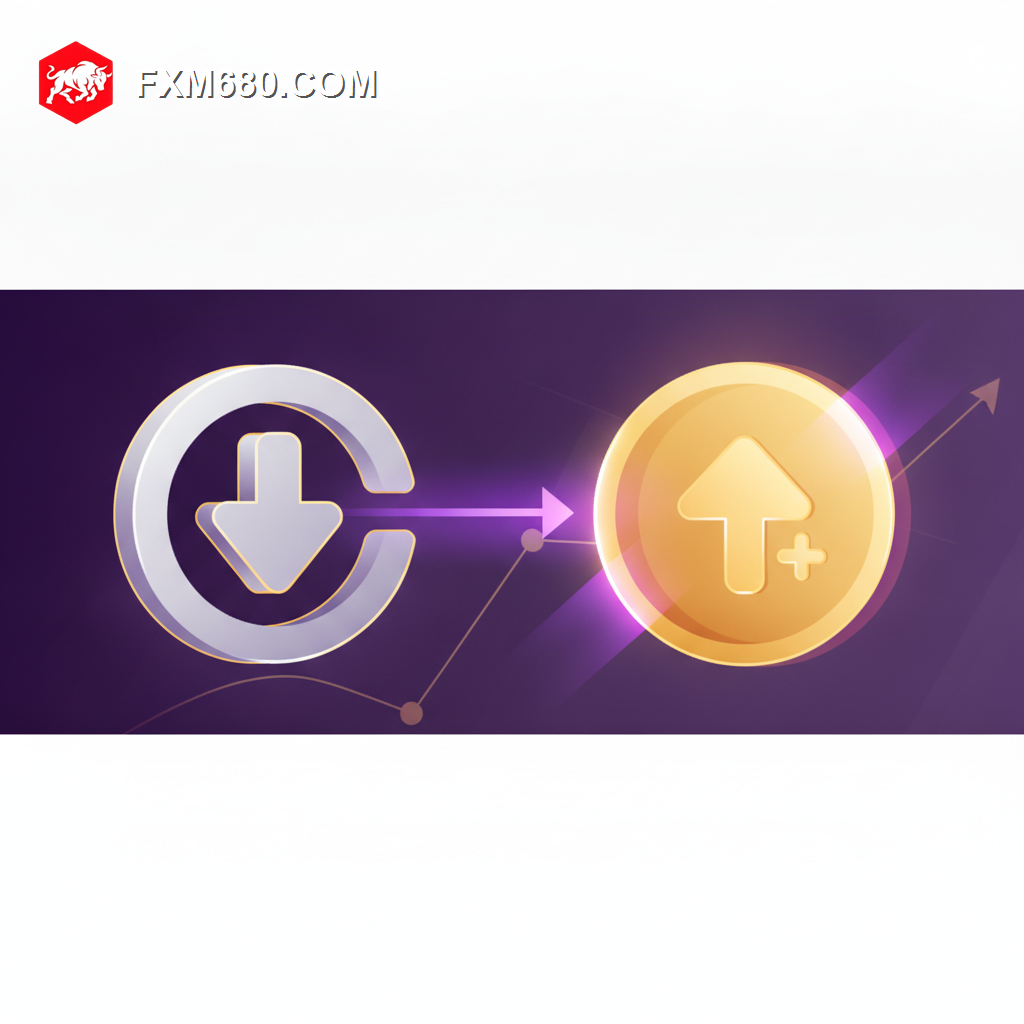 Illustration representing capital flowing from a low-yield currency into a higher-yield currency