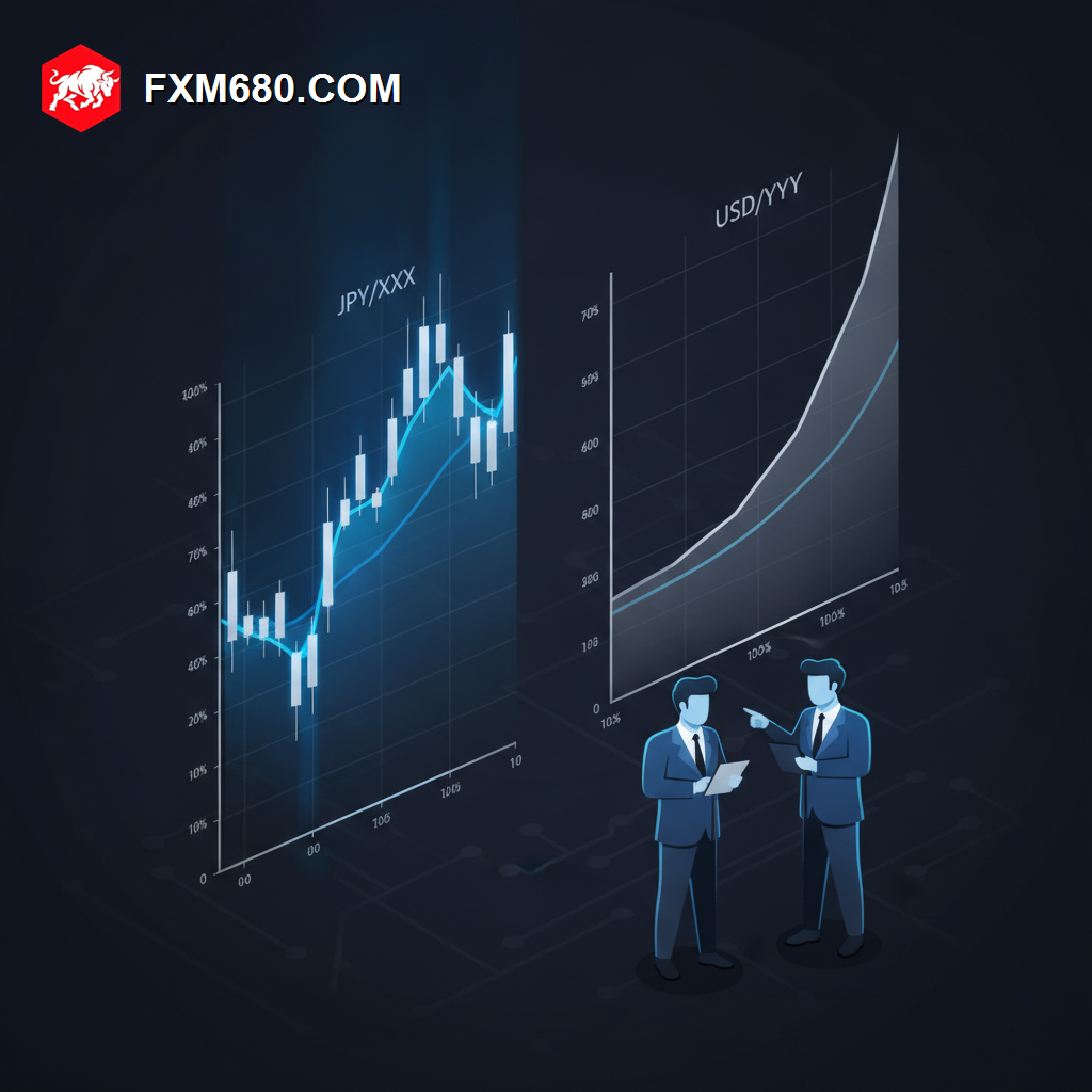 Illustration representing a yen currency pair using a different decimal convention than other pairs