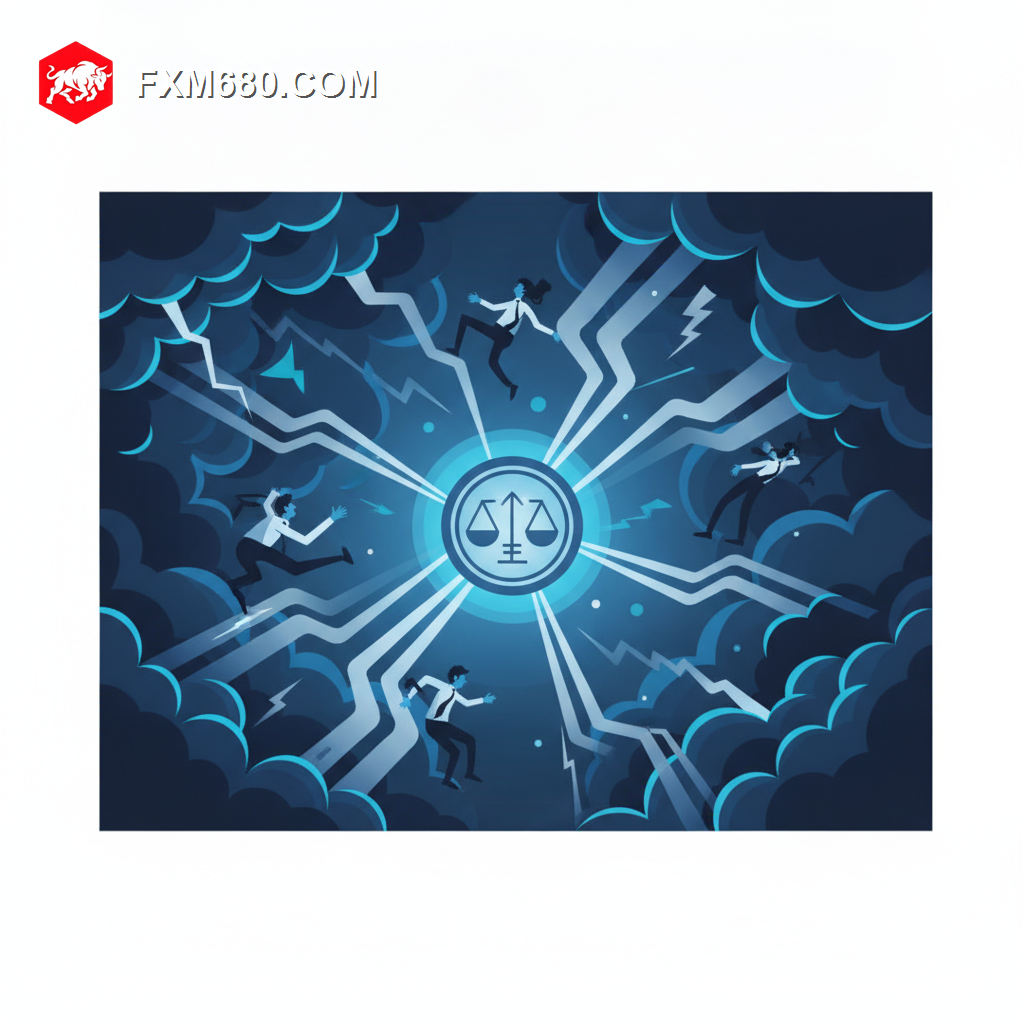 Illustration representing capital flowing toward a stable currency during market turmoil