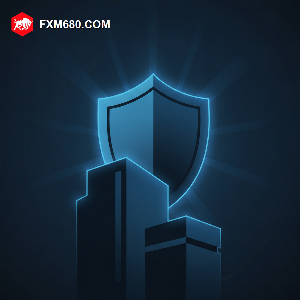 Illustration representing a regulatory shield standing behind a licensed broker