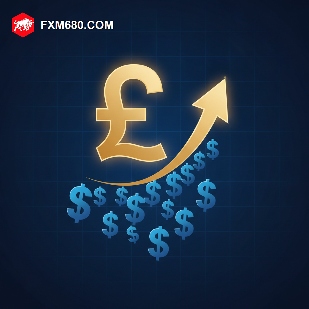 Illustration representing GBP/USD gaining ground as the dollar weakens