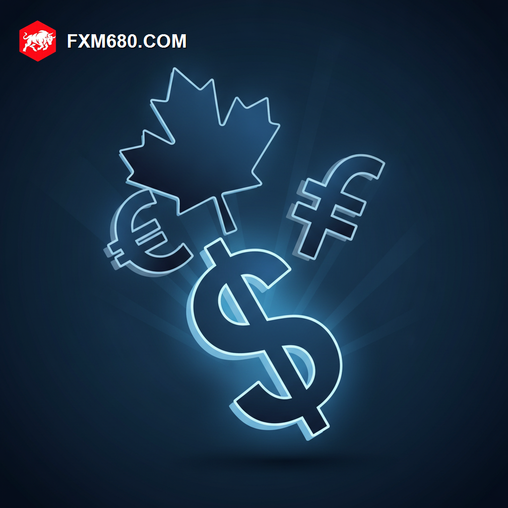 Illustration representing USD/CAD and USD/CHF trending lower alongside broad dollar weakness