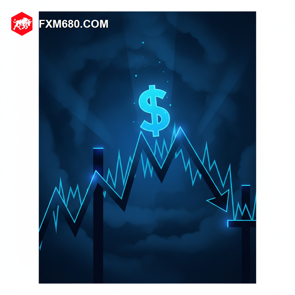 Illustration representing a volatile week of dollar swings summarized