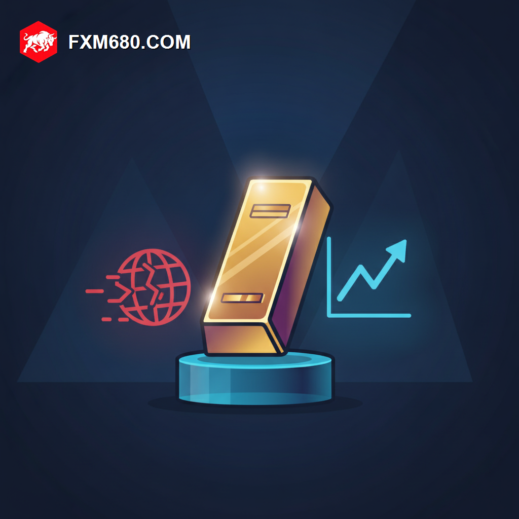 Illustration representing gold holding steady while markets await the US CPI report
