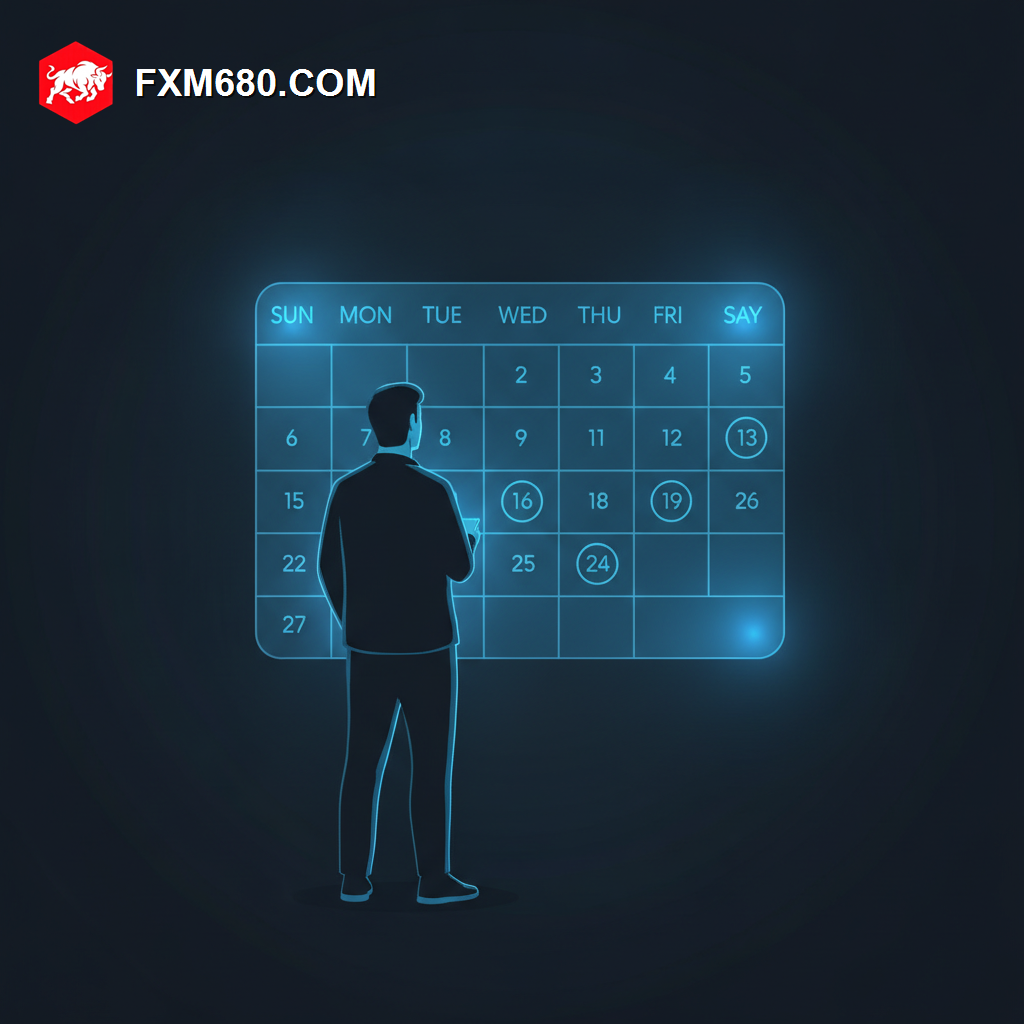 Illustration representing this week's key economic calendar events for forex traders