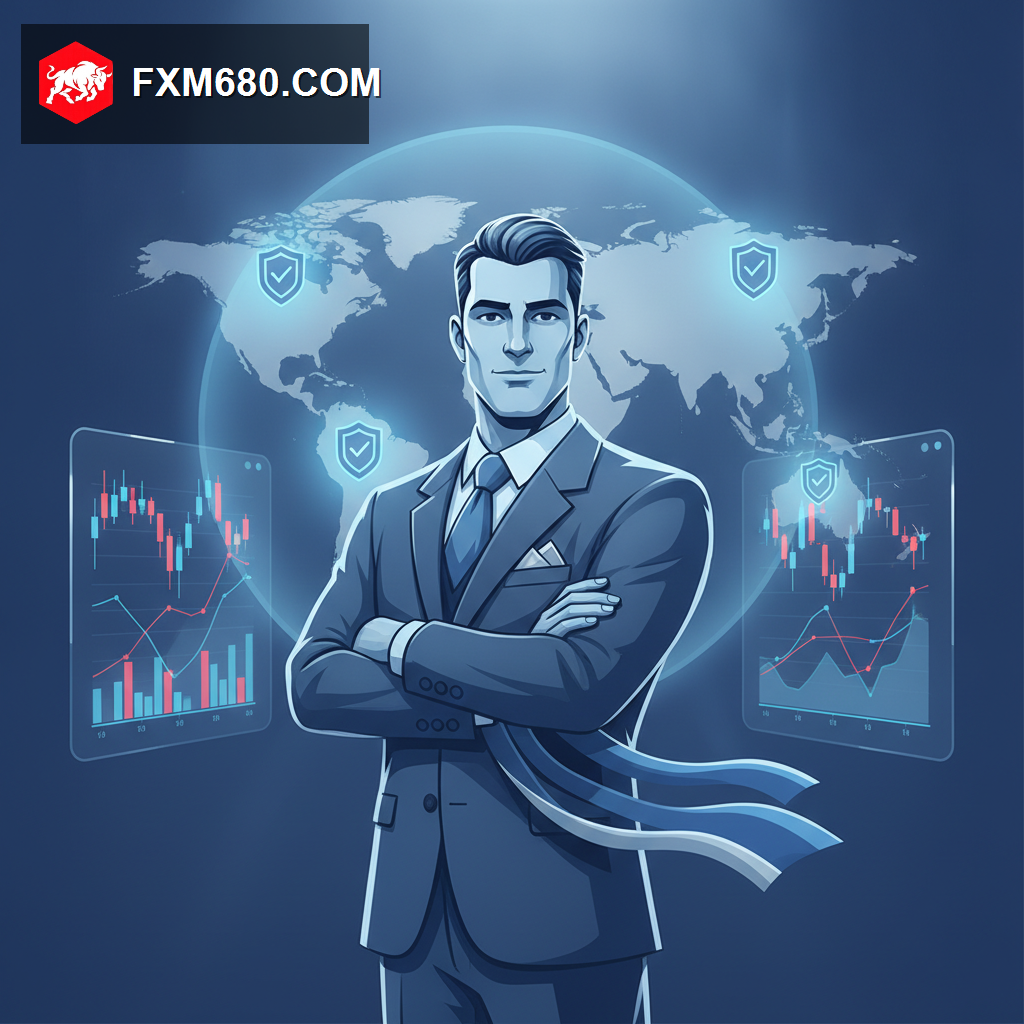 Trader viewing multiple regulated trading account tiers and global regulation badges on screen, representing XM broker overview