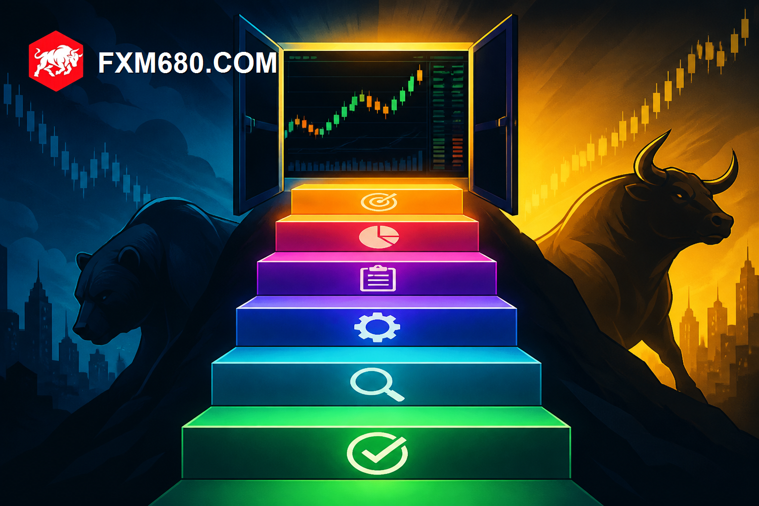 How to choose the right Mitrade account step-by-step guide illustration